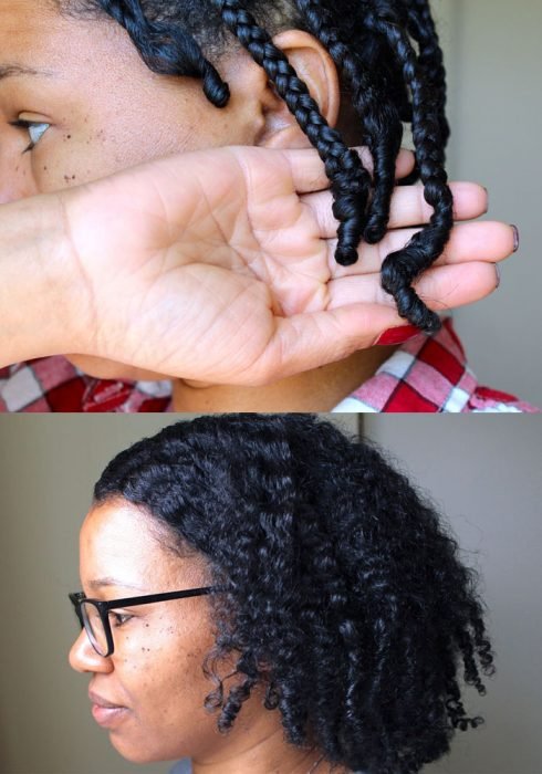 Braids and braid out hair style